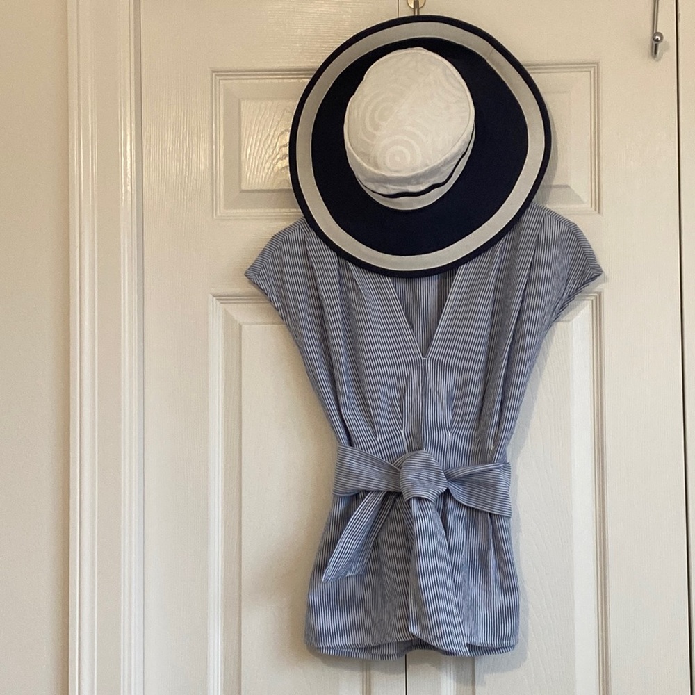 Comfy Cotton and Linen stripe summer top